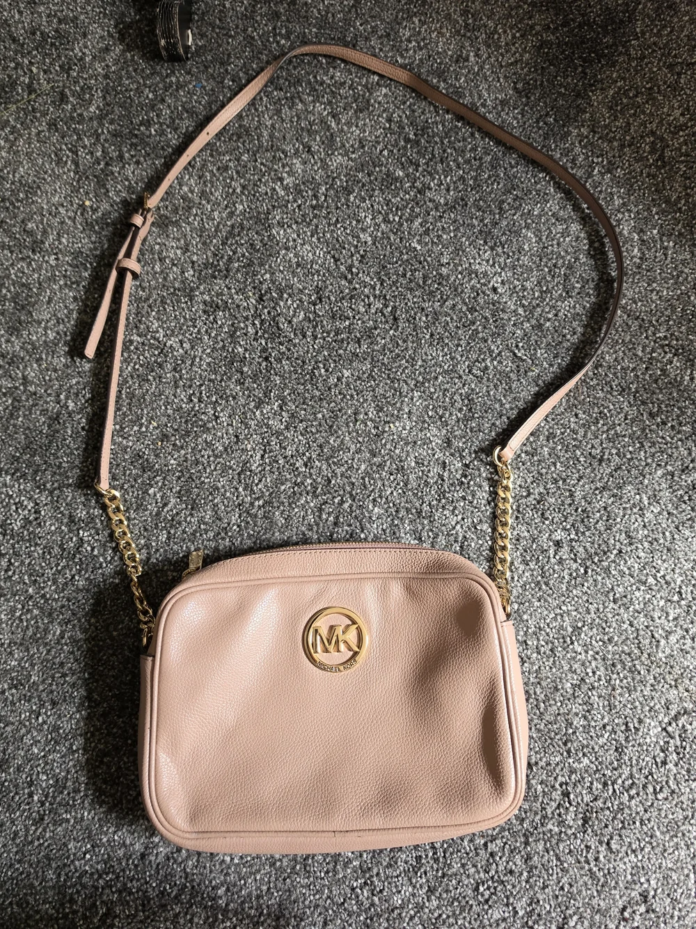 Michael Kors Blush Pink Leather Crossbody Bag